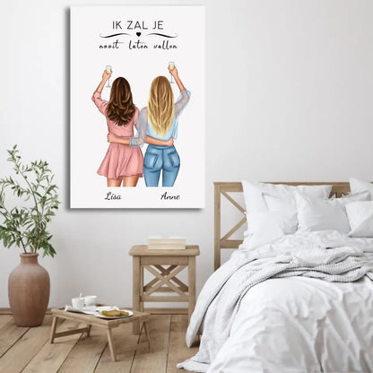 Powervrouw - Gepersonaliseerde canvas