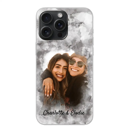 Jouw foto (stijl aquarel) - Gepersonaliseerd telefoonhoesje