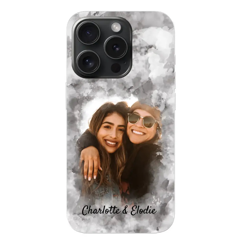 Jouw foto (stijl aquarel) - Gepersonaliseerd telefoonhoesje