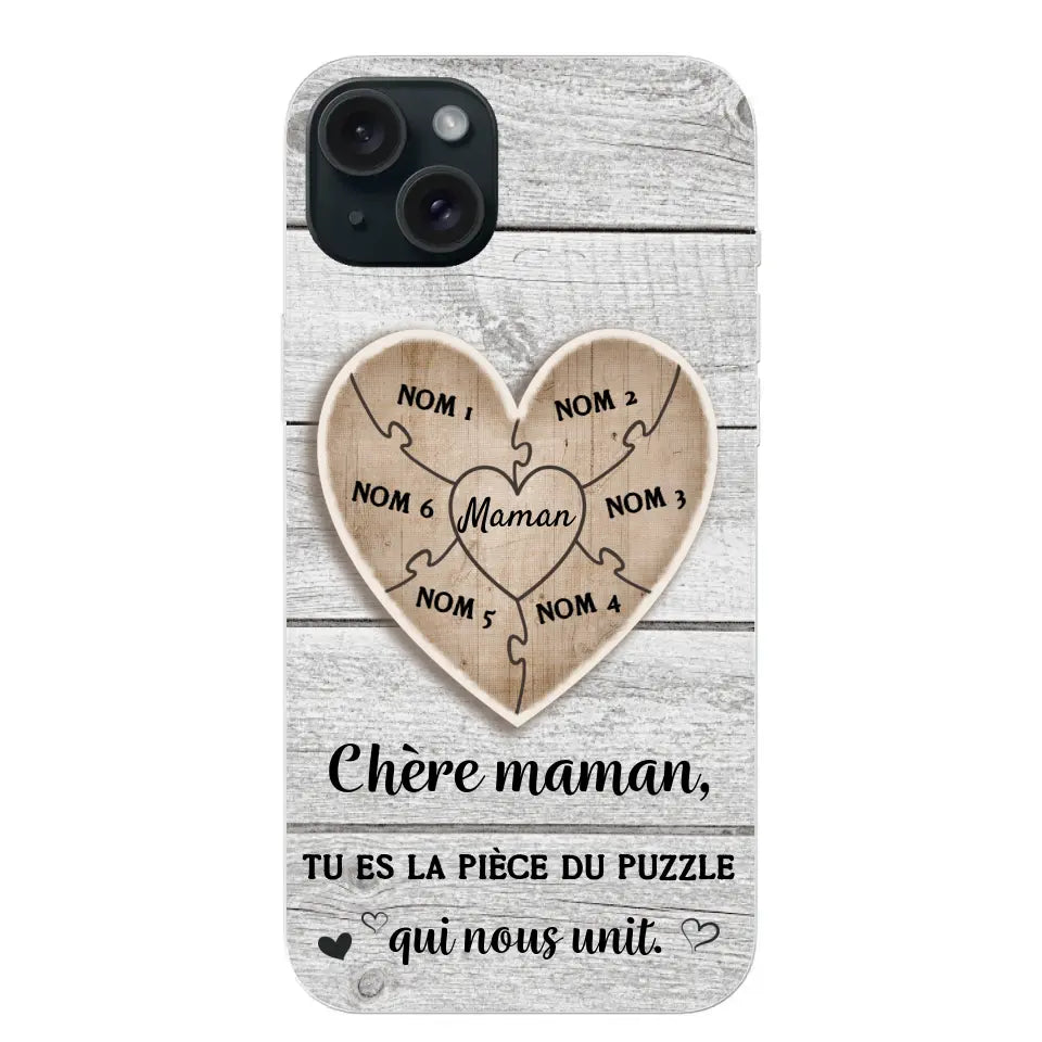 Puzzelstukje - Gepersonaliseerd telefoonhoesje