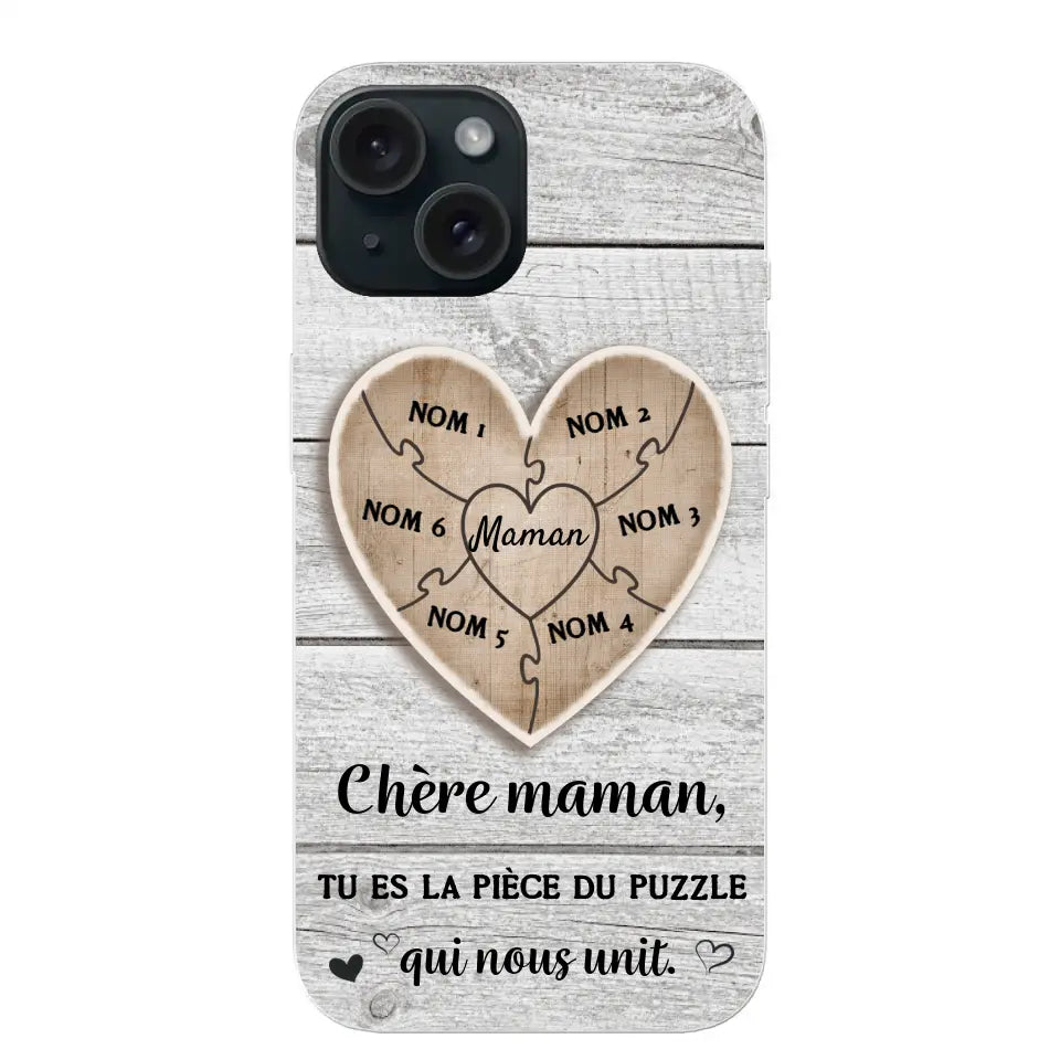 Puzzelstukje - Gepersonaliseerd telefoonhoesje
