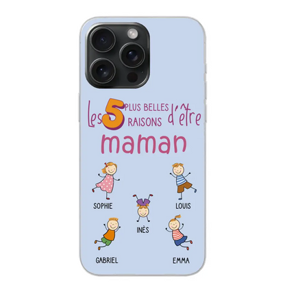Les plus belles raisons - Gepersonaliseerde telefoonhoesje