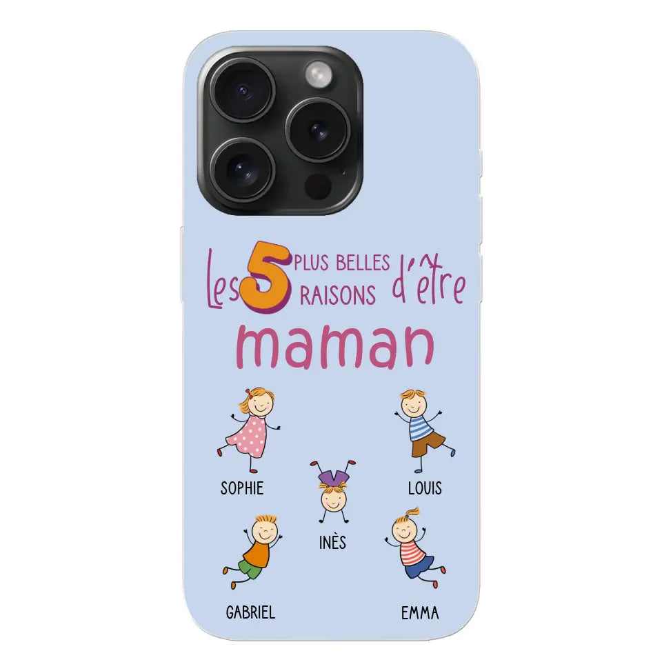 Les plus belles raisons - Gepersonaliseerde telefoonhoesje