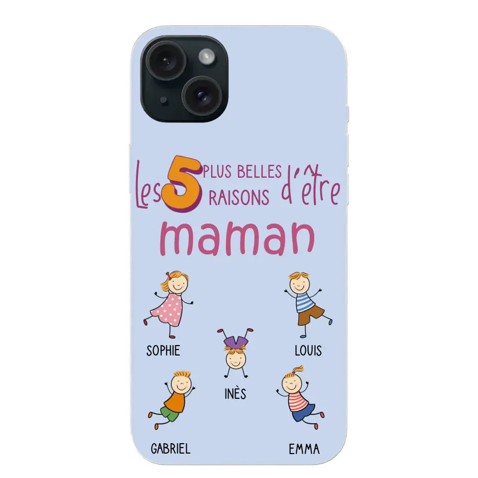 Les plus belles raisons - Gepersonaliseerde telefoonhoesje