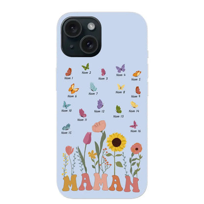 Prairie en papillons - Gepersonaliseerd telefoonhoesje