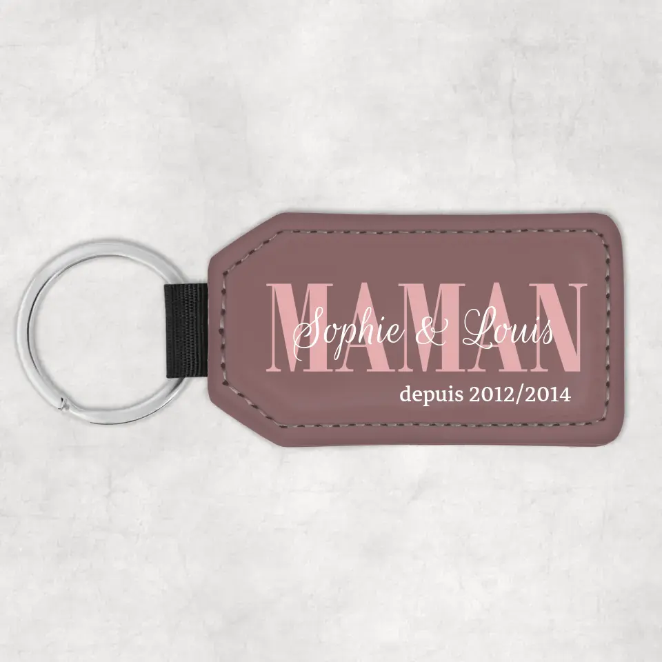 Êtres chers - Porte-clés gepersonaliseerd