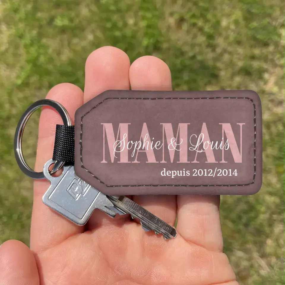 Êtres chers - Porte-clés gepersonaliseerd