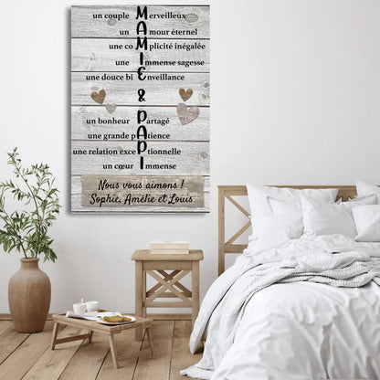 Een paar merveilleux - Toile gepersonaliseerd