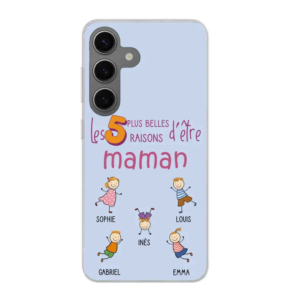 Les plus belles raisons - Gepersonaliseerde telefoonhoesje