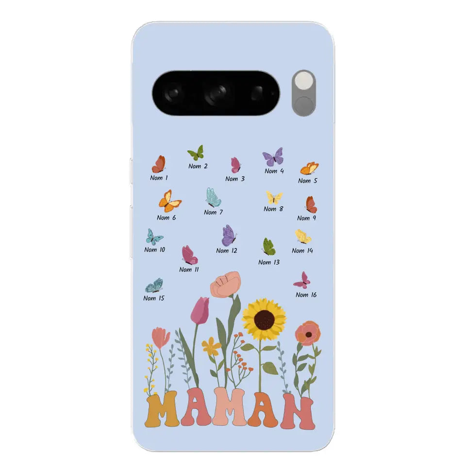 Prairie en papillons - Gepersonaliseerd telefoonhoesje