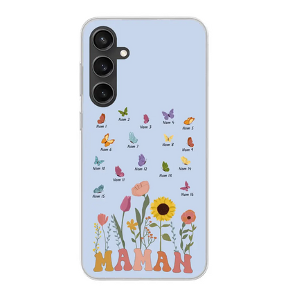 Prairie en papillons - Gepersonaliseerd telefoonhoesje