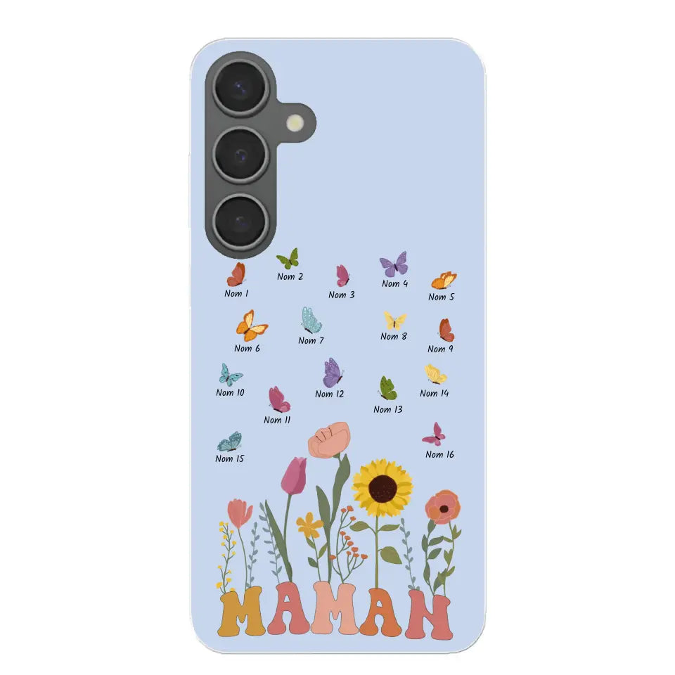 Prairie en papillons - Gepersonaliseerd telefoonhoesje