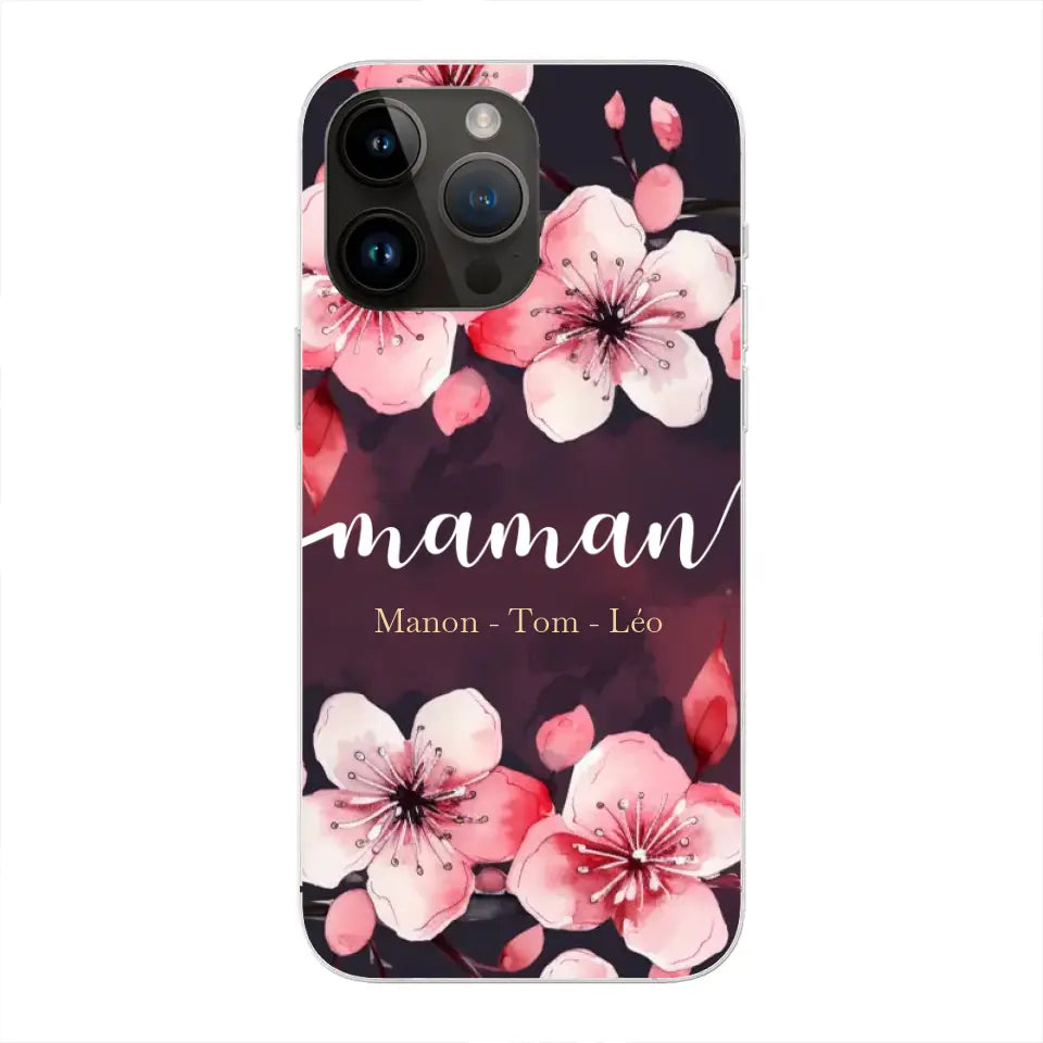 Amour des fleurs - Telefoonhoesje gepersonaliseerd