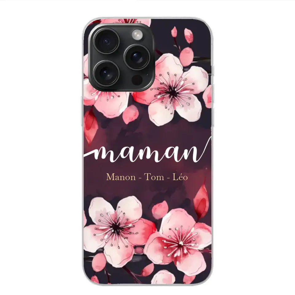 Amour des fleurs - Telefoonhoesje gepersonaliseerd