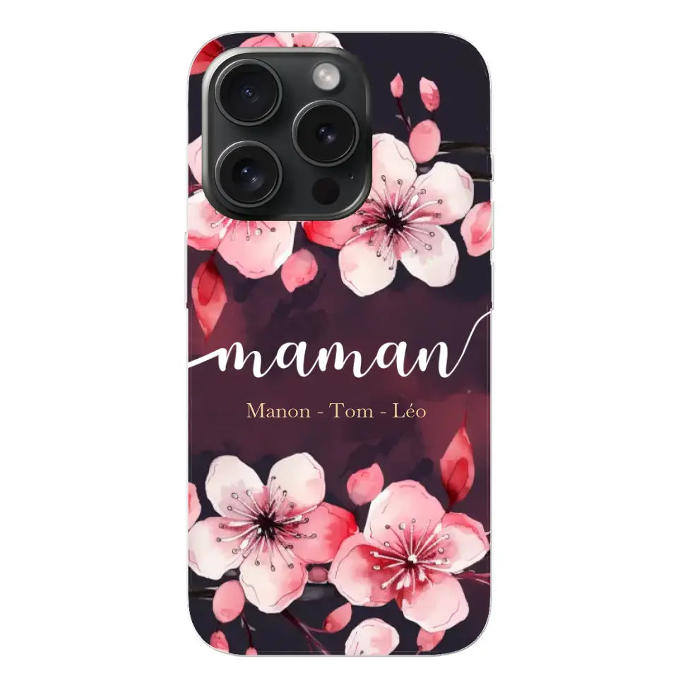 Amour des fleurs - Telefoonhoesje gepersonaliseerd