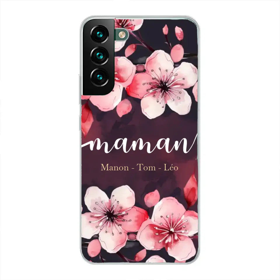 Amour des fleurs - Telefoonhoesje gepersonaliseerd