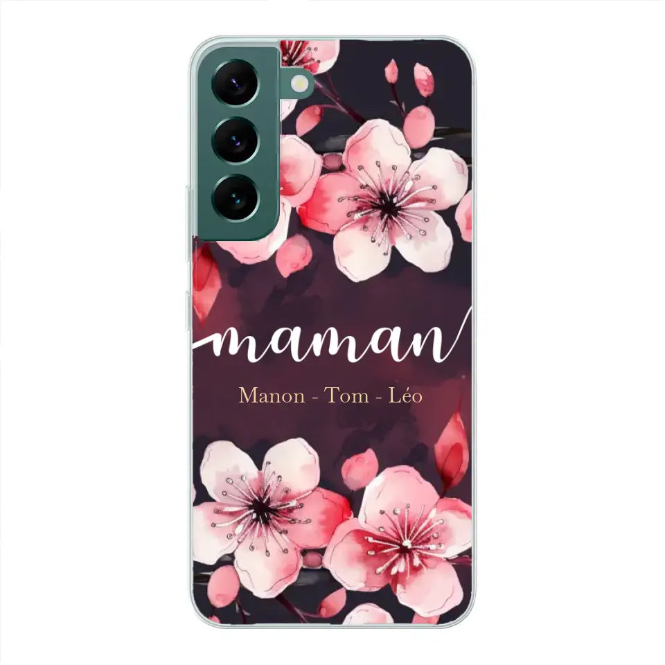 Amour des fleurs - Telefoonhoesje gepersonaliseerd
