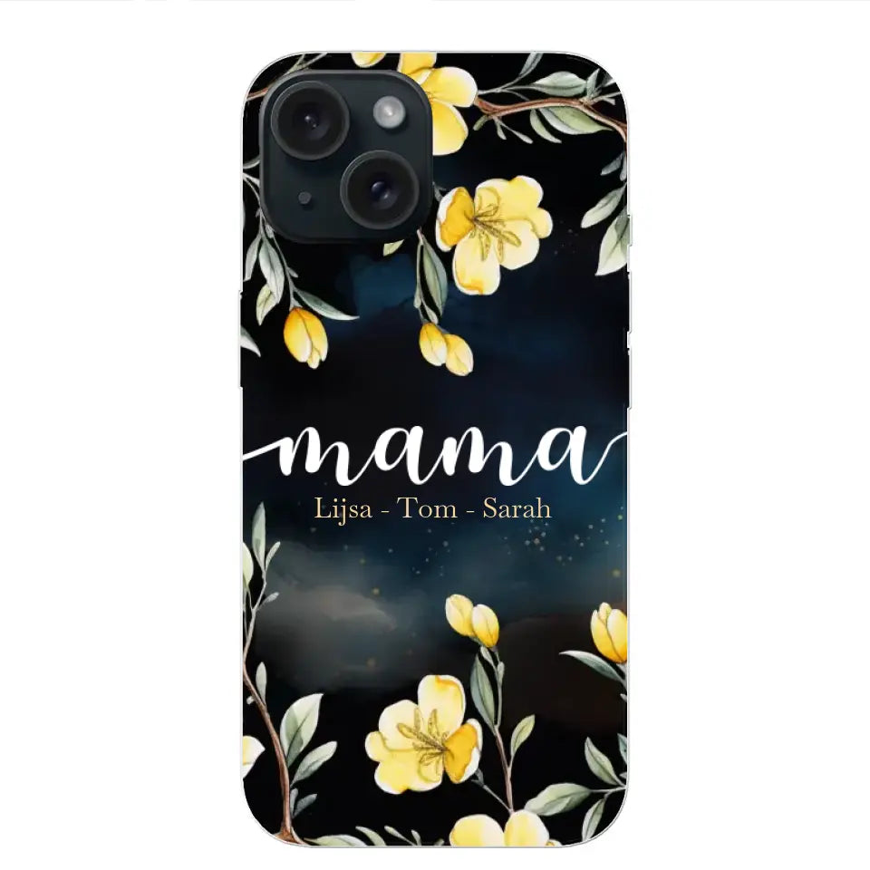 Bloemenliefde - Gepersonaliseerd telefoonhoesje