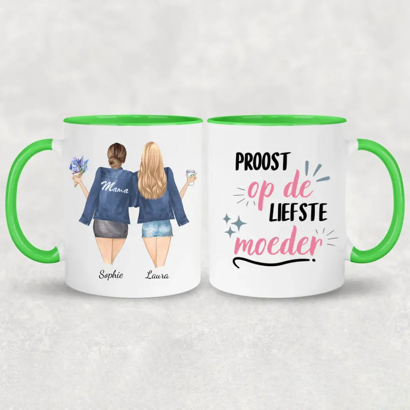 Moeder en dochter - Gepersonaliseerde mok