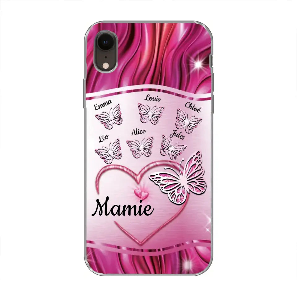 Papillons scintillants - Telefoonhoesje gepersonaliseerd