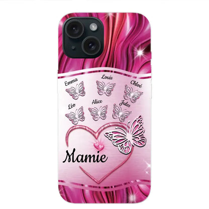 Papillons scintillants - Telefoonhoesje gepersonaliseerd