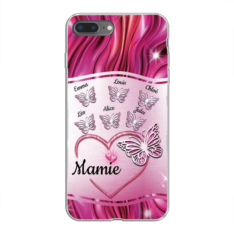 Papillons scintillants - Telefoonhoesje gepersonaliseerd