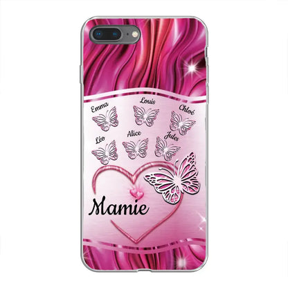 Papillons scintillants - Telefoonhoesje gepersonaliseerd