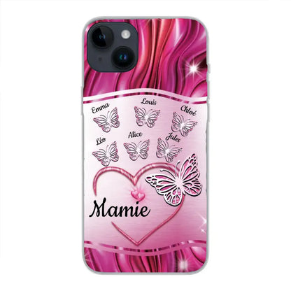 Papillons scintillants - Telefoonhoesje gepersonaliseerd
