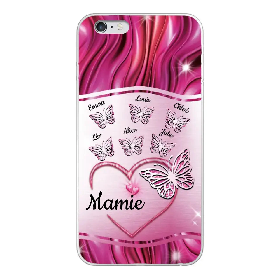 Papillons scintillants - Telefoonhoesje gepersonaliseerd