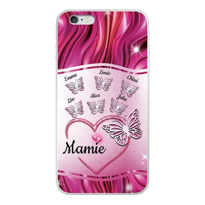 Papillons scintillants - Telefoonhoesje gepersonaliseerd