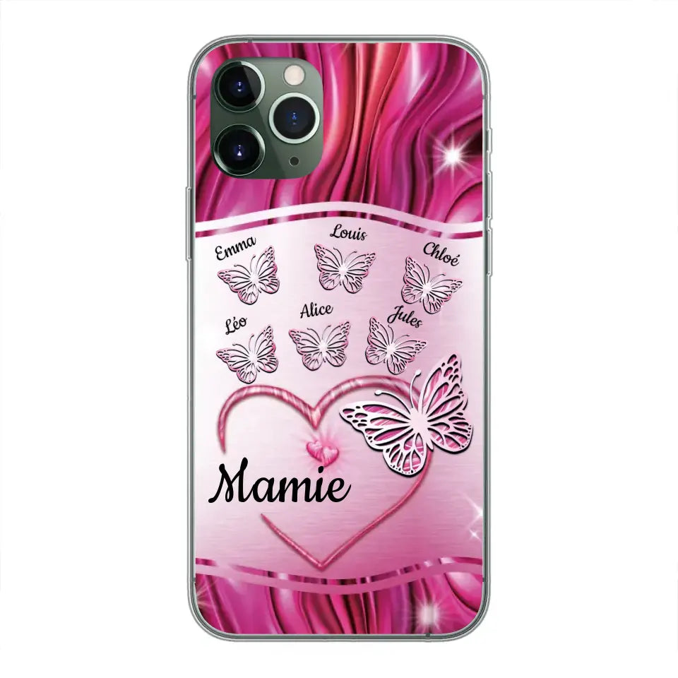 Papillons scintillants - Telefoonhoesje gepersonaliseerd