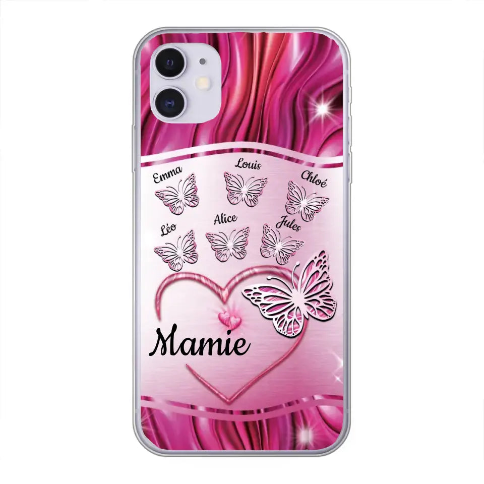 Papillons scintillants - Telefoonhoesje gepersonaliseerd