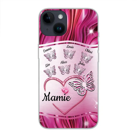 Papillons scintillants - Telefoonhoesje gepersonaliseerd