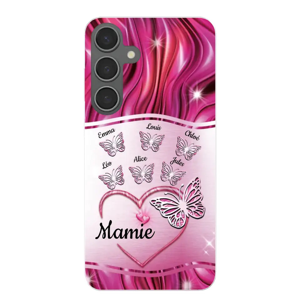 Papillons scintillants - Telefoonhoesje gepersonaliseerd