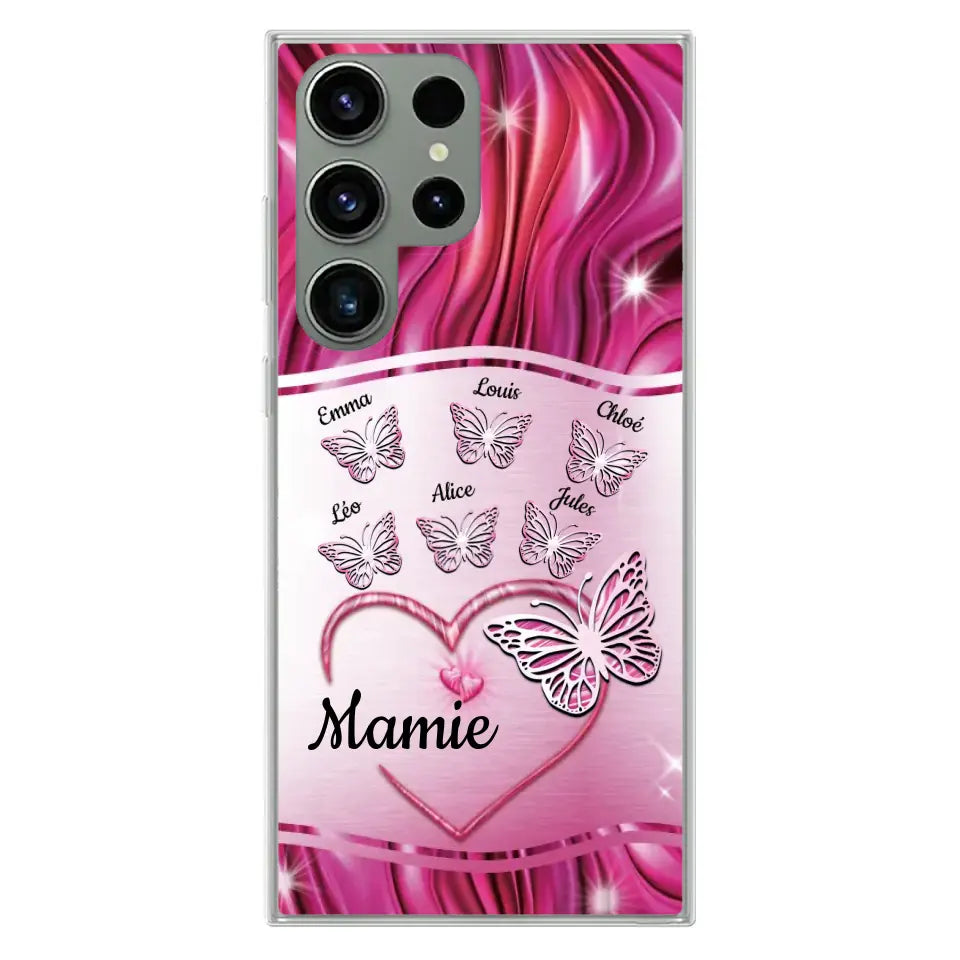 Papillons scintillants - Telefoonhoesje gepersonaliseerd