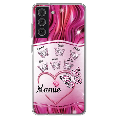 Papillons scintillants - Telefoonhoesje gepersonaliseerd