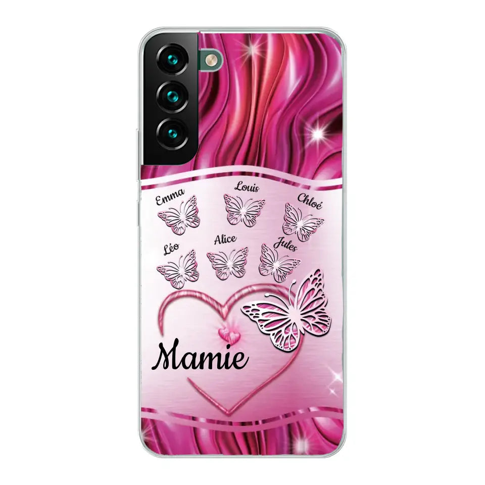 Papillons scintillants - Telefoonhoesje gepersonaliseerd