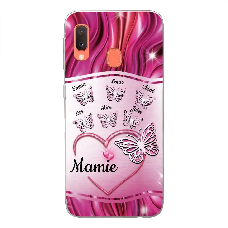 Papillons scintillants - Telefoonhoesje gepersonaliseerd
