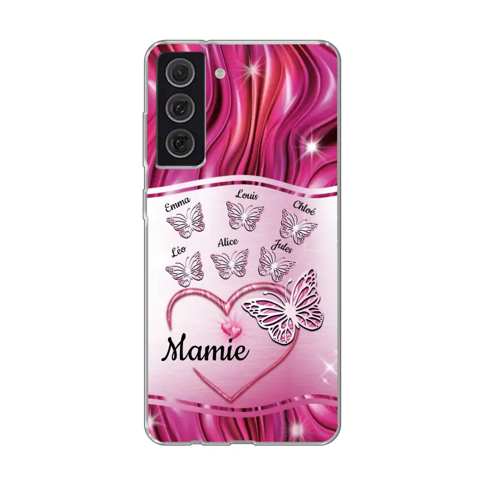 Papillons scintillants - Telefoonhoesje gepersonaliseerd