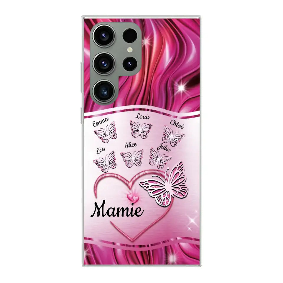 Papillons scintillants - Telefoonhoesje gepersonaliseerd