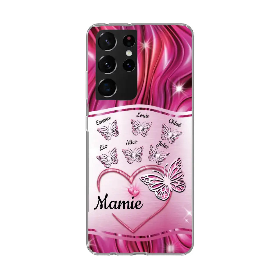 Papillons scintillants - Telefoonhoesje gepersonaliseerd
