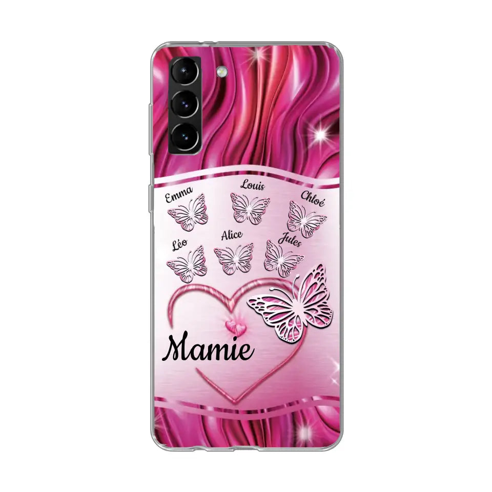 Papillons scintillants - Telefoonhoesje gepersonaliseerd