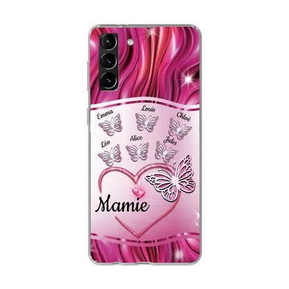 Papillons scintillants - Telefoonhoesje gepersonaliseerd