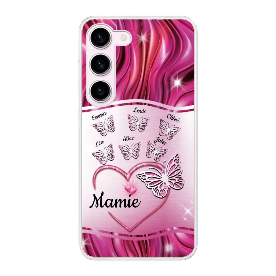 Papillons scintillants - Telefoonhoesje gepersonaliseerd