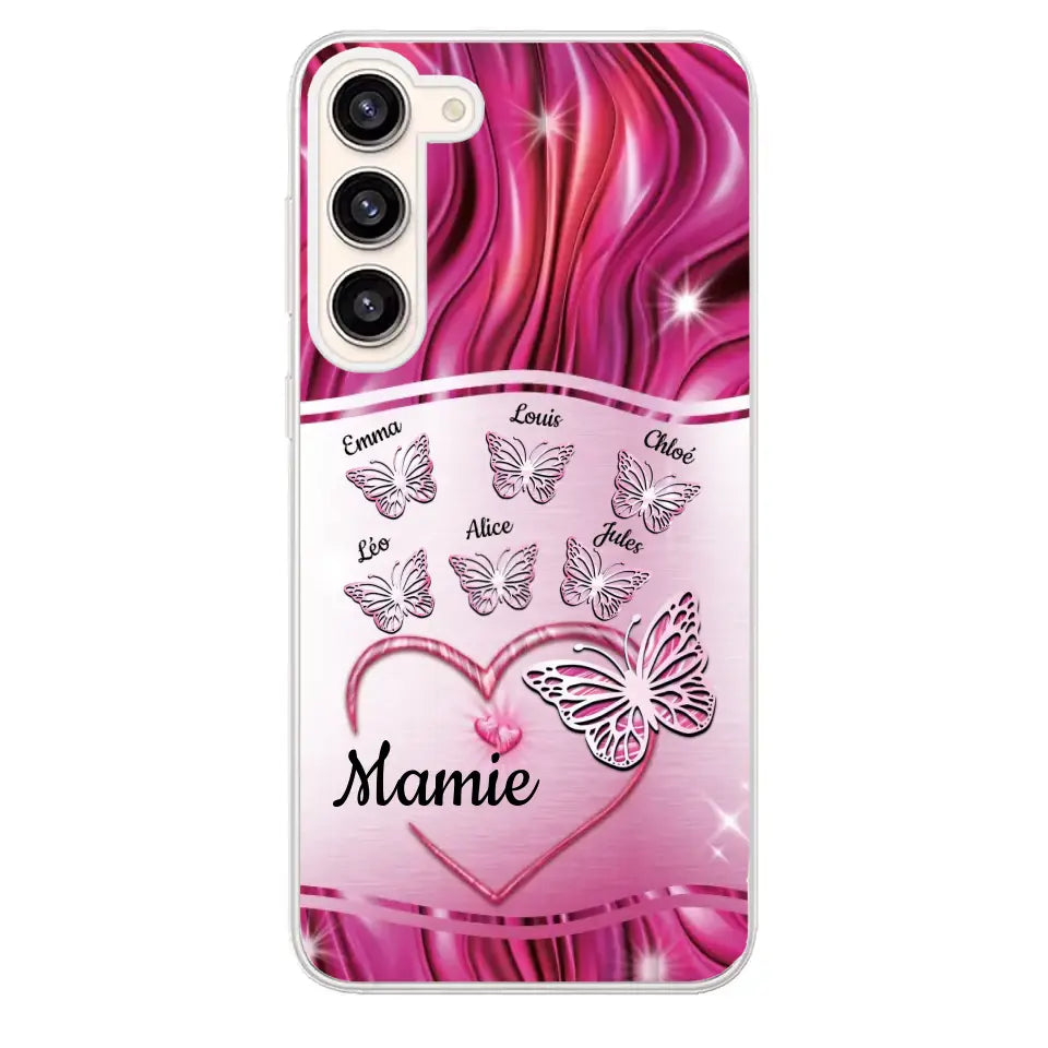 Papillons scintillants - Telefoonhoesje gepersonaliseerd