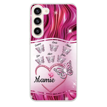 Papillons scintillants - Telefoonhoesje gepersonaliseerd