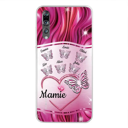 Papillons scintillants - Telefoonhoesje gepersonaliseerd