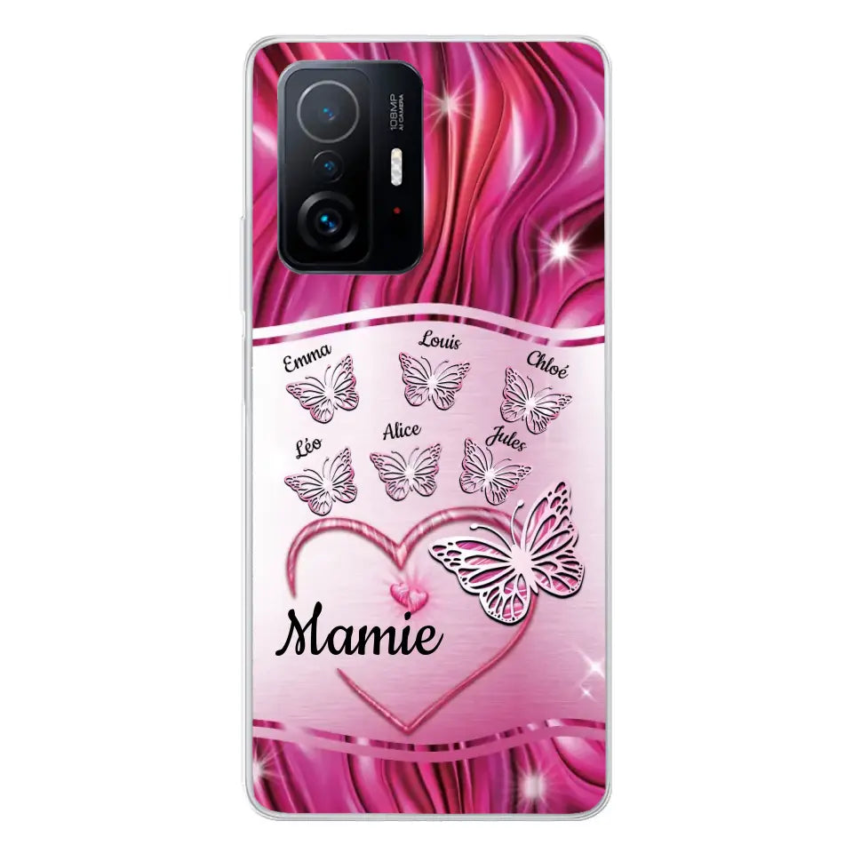 Papillons scintillants - Telefoonhoesje gepersonaliseerd