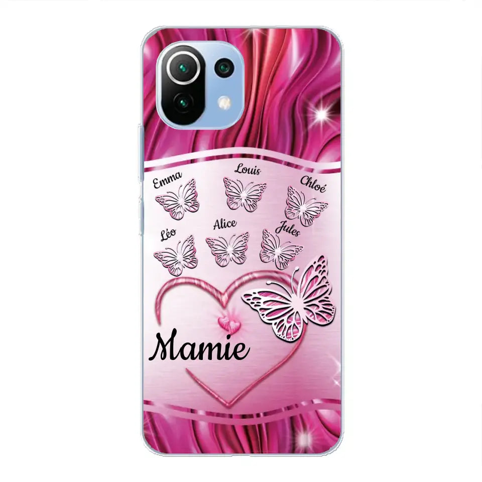 Papillons scintillants - Telefoonhoesje gepersonaliseerd