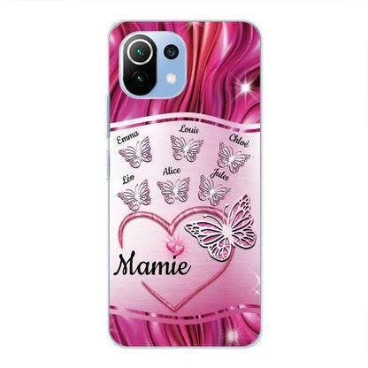 Papillons scintillants - Telefoonhoesje gepersonaliseerd